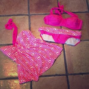 Pink swim suit